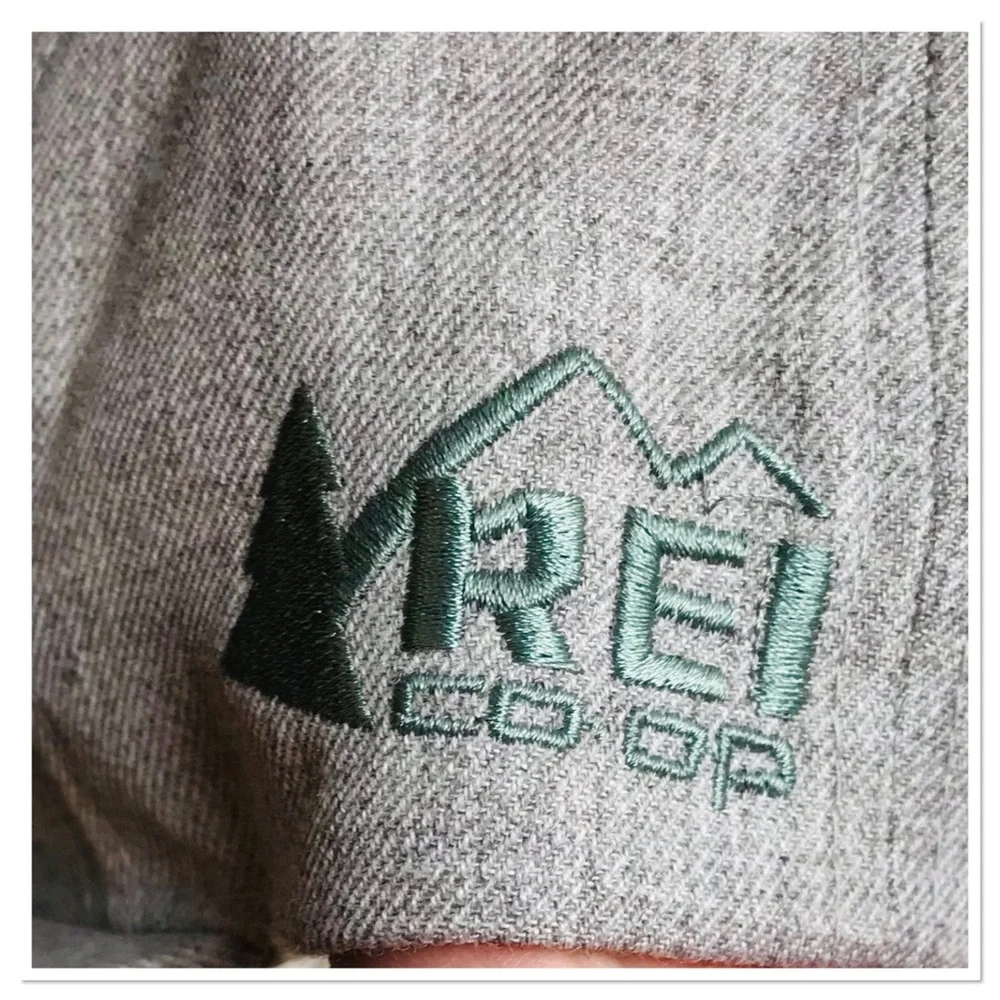 REI Coop Graphic Hat Gray Fresh Tracks Leadership Front Patch Snap Back One Size - Picture 4 of 8